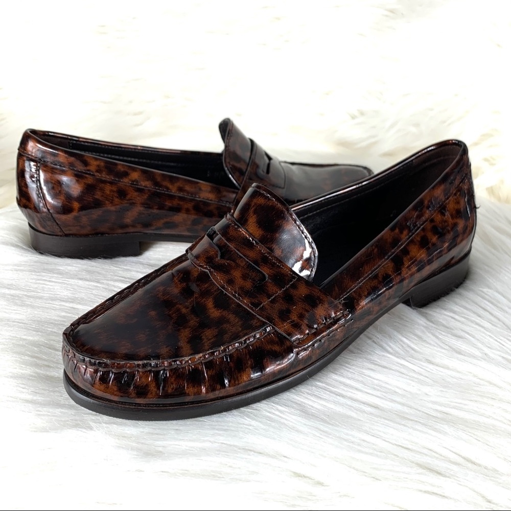 Cole Haan Alexa Penny Loafers in tortoise